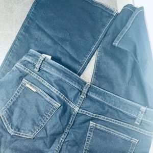 Denim Flare Leg Pants